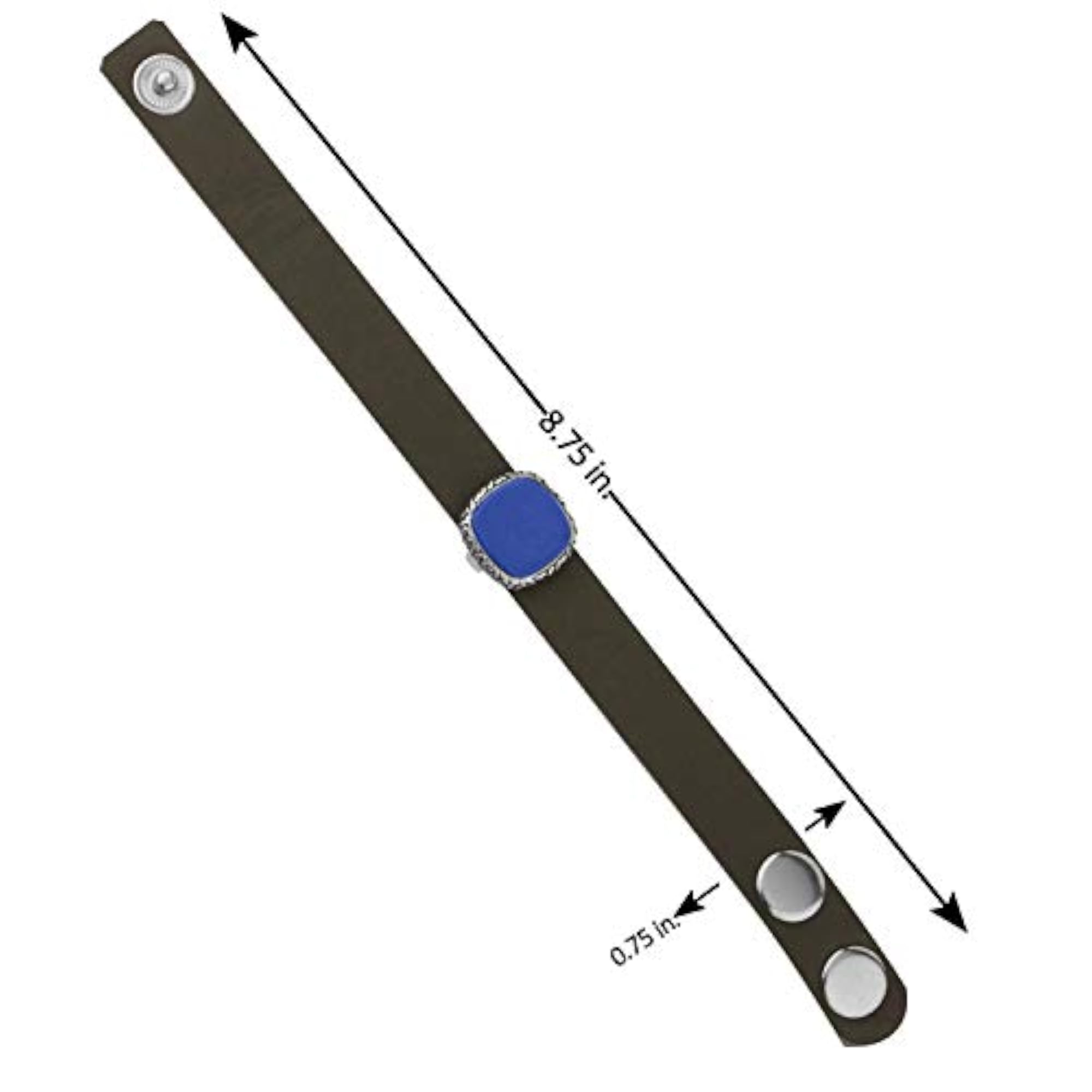 Dare Milestone Leather Bracelet with Sapphire Accent